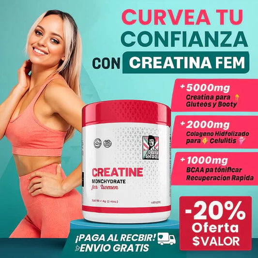 🍑 CREATINA MONOHIDRATADA 5 EN 1 (+COLÁGENO) 🍑